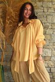 Larc Poet Blouse Tuscan Sun